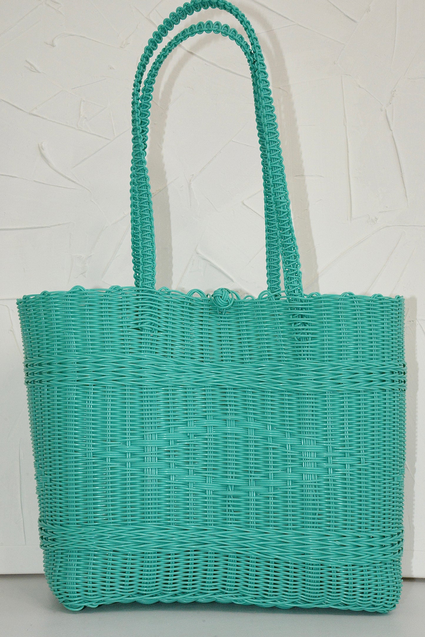 Teal Pastel Long Handle Purse