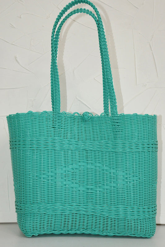 Teal Pastel Long Handle Purse