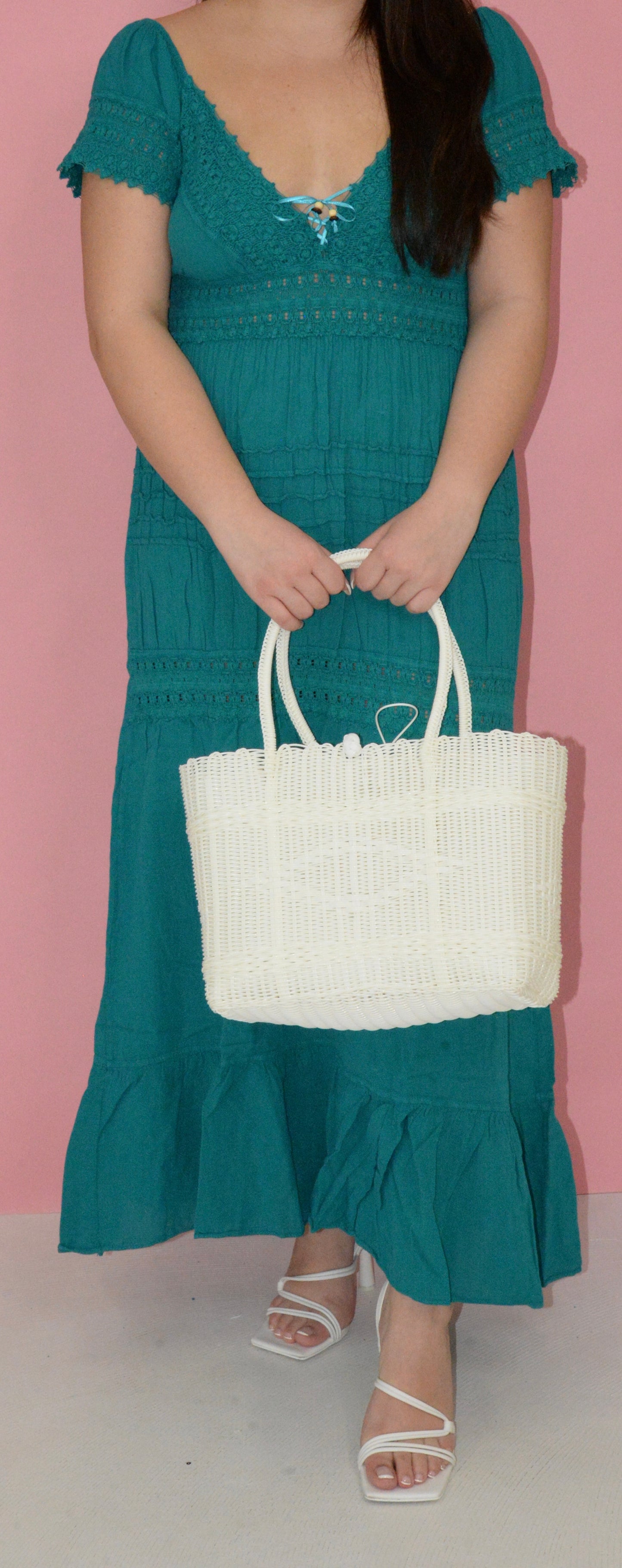 White Medium Purse